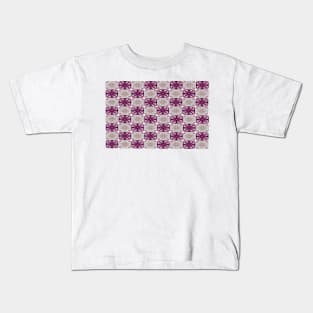 Colorful Quilted Flowers Kids T-Shirt